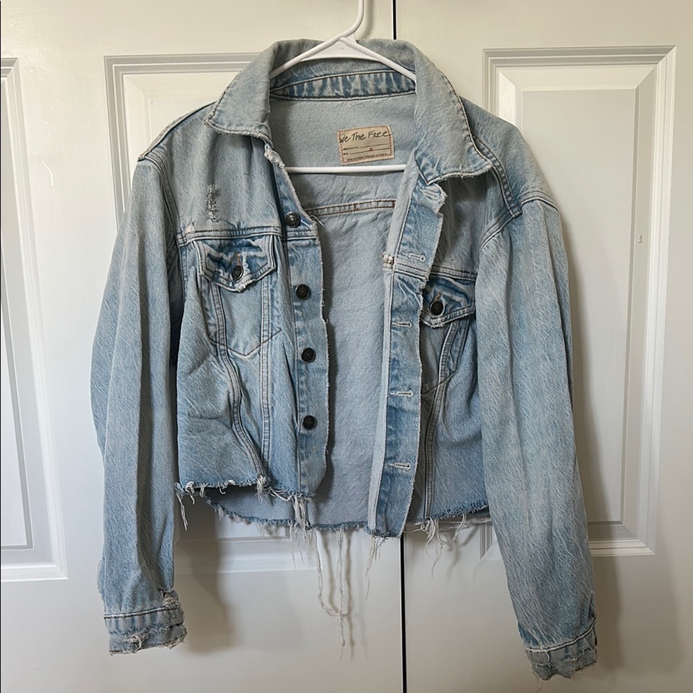 Free People Light Blue Denim Jacket